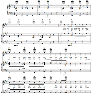 Maroon 5 Little Of Your Time Musik Noten - Piano, Vocal & Guitar Chords - 62203-0