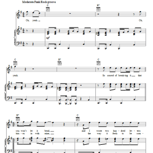 Maroon 5 Misery Musik Noten - Guitar Tab - 76769-0