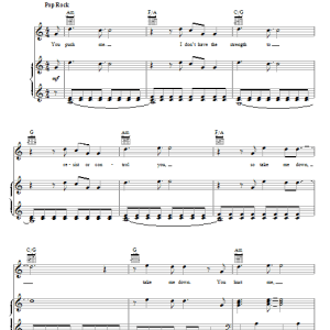 Maroon 5 Never Gonna Leave This Bed Musik Noten - Piano, Vocal & Guitar Chords - 76745-0