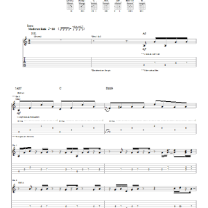 Maroon 5 The Sun Musik Noten - Guitar Tab - 26531-0