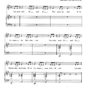 Martine Clemenceau Les Mots Et La Musique Musik Noten - Piano & Vocal - 119822-0