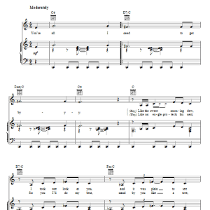 Marvin Gaye You're All I Need To Get By Musik Noten - Piano, Vocal & Guitar Chords - 69377-0
