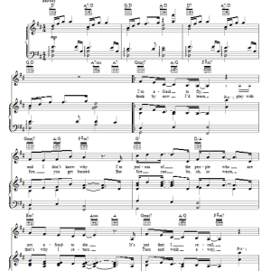 Marvin Hamlisch Fallin' Musik Noten - Piano, Vocal & Guitar Chords - 65668-0