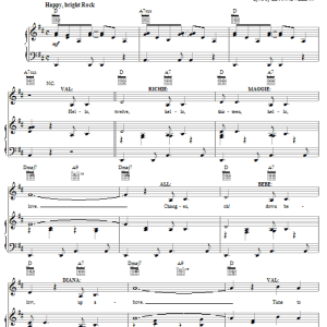 Marvin Hamlisch Hello Twelve, Hello Thirteen, Hello Love Musik Noten - Piano, Vocal & Guitar Chords - 57573-0