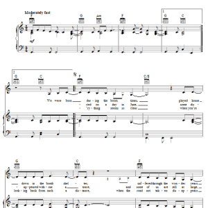 Mary Chapin Carpenter Hero In Your Own Hometown Musik Noten - Piano, Vocal & Guitar Chords - 58008-0