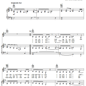 Mary Chapin Carpenter I Can See It Now Musik Noten - Piano, Vocal & Guitar Chords - 58010-0