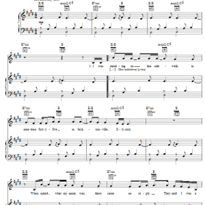 Mary Chapin Carpenter John Doe No. 24 Musik Noten - Piano, Vocal & Guitar Chords - 58006-0