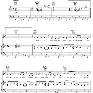 Mary J. Blige Baggage Musik Noten - Piano, Vocal & Guitar Chords - 57443-0