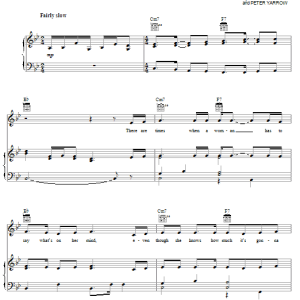 Mary MacGregor Torn Between Two Lovers Musik Noten - Piano, Vocal & Guitar Chords - 81542-0