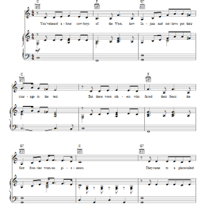 Mary Murfitt They're All Cowgirls To Me Musik Noten - Piano, Vocal & Guitar Chords - 80882-0