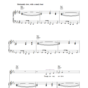 Massive Attack Be Thankful For What You Got Musik Noten - Piano, Vocal & Guitar Chords - 35896-0