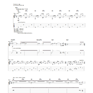 Mastodon Thickening Musik Noten - Guitar Tab - 87006-0