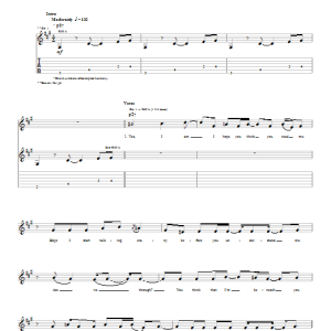 Matchbox Twenty You're So Real Musik Noten - Guitar Tab - 25093-0