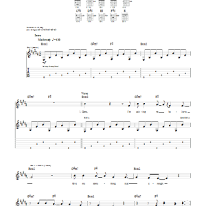 Matt Nathanson Gone Musik Noten - Guitar Tab - 72405-0