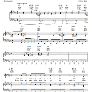 Matthew Sklar Not That Kind Of Thing Musik Noten - Piano, Vocal & Guitar Chords - 63476-0