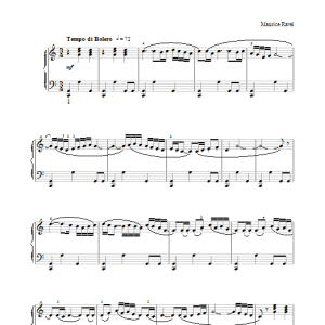 Maurice Ravel Ravel's Bolero Musik Noten - Piano Solo - 33766-0
