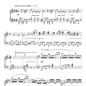 Maurice Ravel String Quartet In F Major - II. Assez Vif, Tres Rythme Musik Noten - Piano Solo - 121363-0
