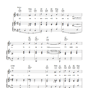 Maurice Winnick All Our Tomorrows Musik Noten - Piano, Vocal & Guitar Chords - 44832-0