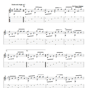 Mauro Giuliani Allegreto Musik Noten - Solo Guitar - 82776-0