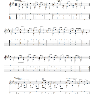 Mauro Giuliani Theme And Variations Musik Noten - Solo Guitar - 82716-0