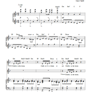 Maury Yeston Death Is In The House Musik Noten - Piano, Vocal & Guitar Chords - 87641-0