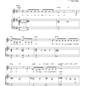 Maury Yeston Folies Bergere Musik Noten - Piano, Vocal & Guitar Chords - 73815-0