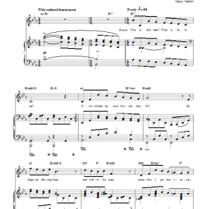 Maury Yeston Who Is This Man? Musik Noten - Piano, Vocal & Guitar Chords - 87640-0