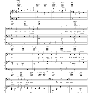 Max Steiner My Own True Love Musik Noten - Piano, Vocal & Guitar Chords - 92887-0