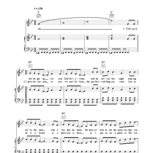 McFly Down By The Lake Musik Noten - Piano, Vocal & Guitar Chords - 31851-0