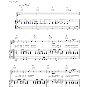 McFly Lonely Musik Noten - Piano, Vocal & Guitar Chords - 37434-0