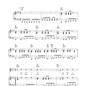 McFly Memory Lane Musik Noten - Piano, Vocal & Guitar Chords - 33011-0