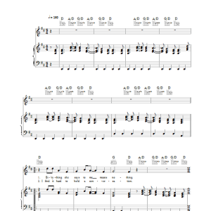McFly Nothing Musik Noten - Piano, Vocal & Guitar Chords - 33010-0