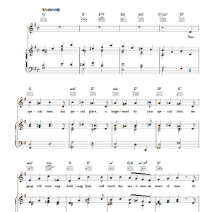 McGuire Sisters May You Always Musik Noten - Piano, Vocal & Guitar Chords - 111704-0