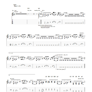 Megadeth 1,320' Musik Noten - Guitar Tab - 76080-0