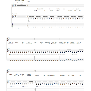 Megadeth Blackmail The Universe Musik Noten - Guitar Tab - 51578-0
