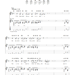 Megadeth Bodies Left Behind Musik Noten - Guitar Tab - 76085-0