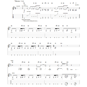 Megadeth Deadly Nightshade Musik Noten - Guitar Tab - 88886-0