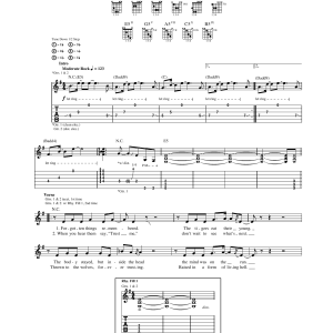 Megadeth Family Tree Musik Noten - Guitar Tab - 167458-0