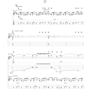 Megadeth Fast Lane Musik Noten - Guitar Tab - 88885-0