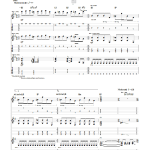 Megadeth Gears Of War Musik Noten - Guitar Tab - 67504-0