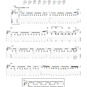 Megadeth Kick The Chair Musik Noten - Guitar Tab - 51576-0