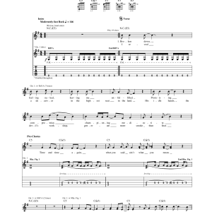 Megadeth Kill The King Musik Noten - Guitar Tab - 165933-0