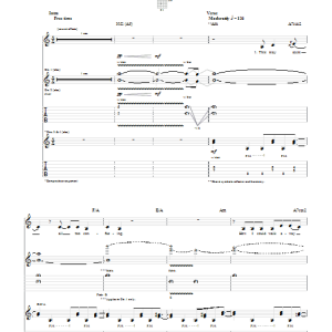 Megadeth Tears In A Vial Musik Noten - Guitar Tab - 51605-0