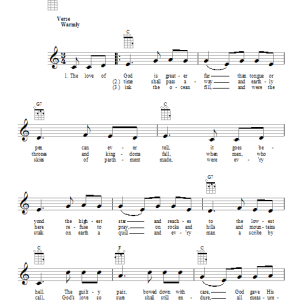 Meir Ben Isaac Nehorai The Love Of God Musik Noten - Ukulele - 92156-0