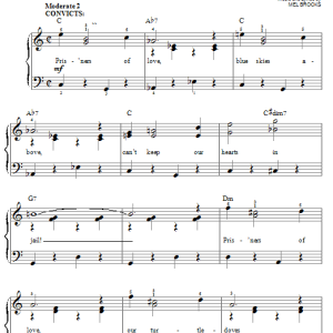 Mel Brooks Prisoners Of Love (Leo & Max) Musik Noten - Easy Piano - 25289-0