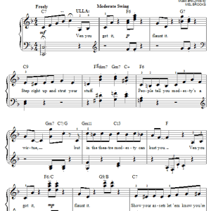 Mel Brooks When You Got It, Flaunt It Musik Noten - Easy Piano - 25284-0