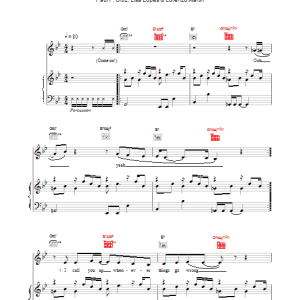 Melanie C Never Be The Same Again Musik Noten - Piano, Vocal & Guitar Chords - 14700-0