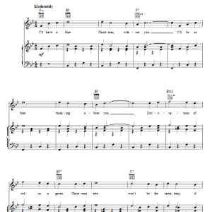 Melissa Etheridge Blue Christmas Musik Noten - Piano, Vocal & Guitar Chords - 71075-0