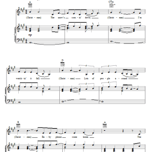 Melissa Etheridge Christmas (Baby Please Come Home) Musik Noten - Piano, Vocal & Guitar Chords - 71076-0
