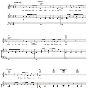 Melissa Etheridge Message To Myself Musik Noten - Piano, Vocal & Guitar Chords - 63986-0